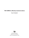 TDD CDMA for Wireless Communications 1