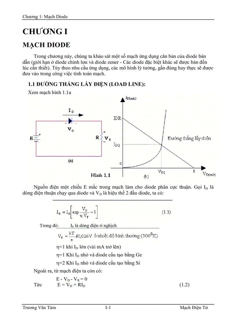 Giáo trình mạch điện tử