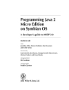 Programming Java 2 Micro Edition for Symbian OS