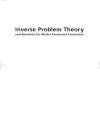 Inverse Problem Theory and Methods for Model Parameter Estimation