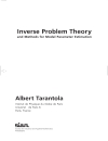 Inverse Problem Theory and Methods for Model Parameter Estimation