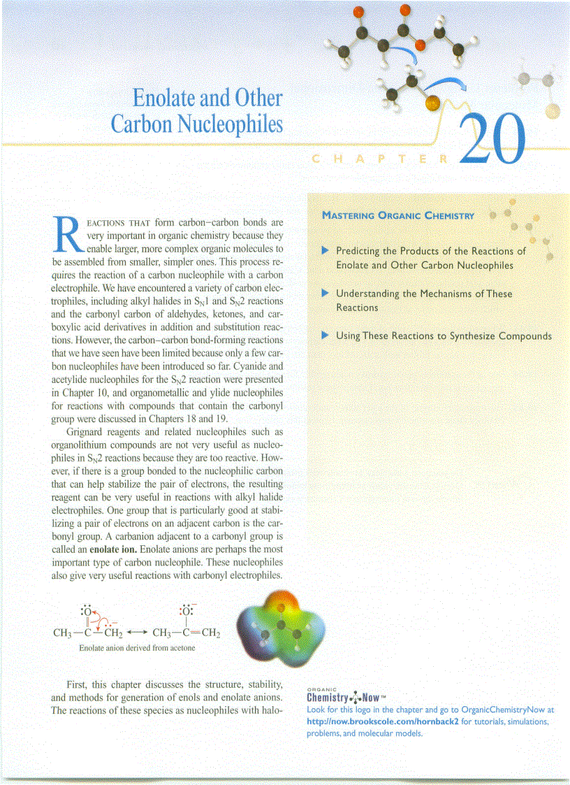 Enolate and Other Carbon Nucleophiles