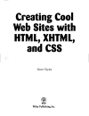 Creating Cool Web Sites with HTML XHTML and CSS