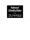 Yahoo SiteBuilder