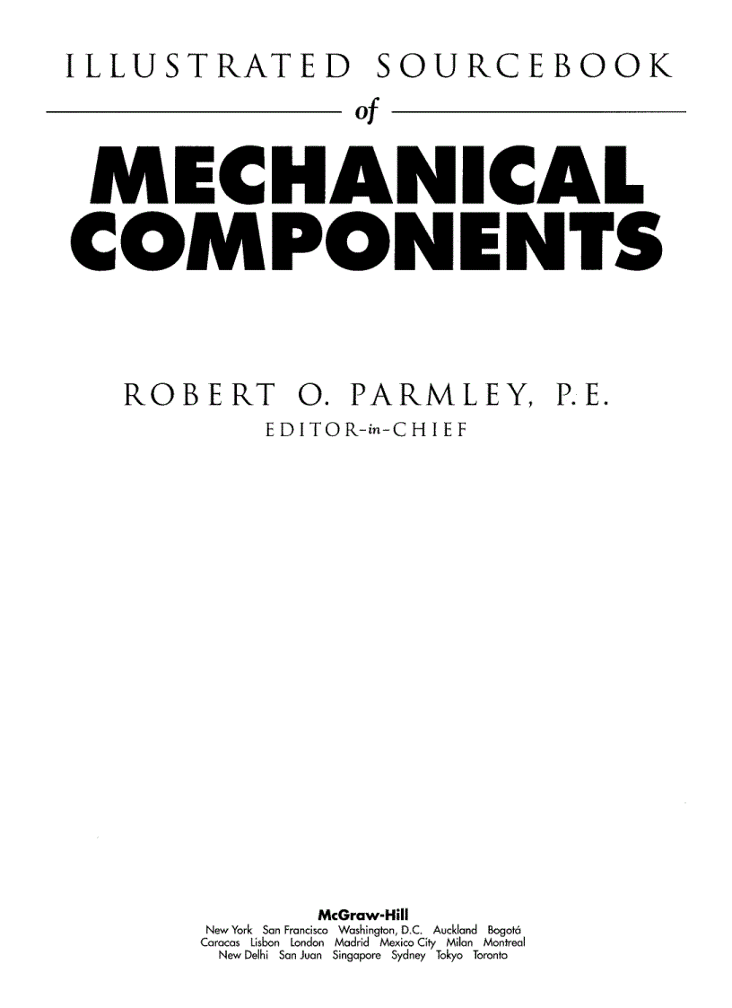 Illustrated Sourcebook of Mechanical Components