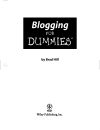 Blogging For Dummies