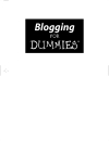 Blogging For Dummies