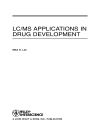 LCMS APPLICATIONS IN DRUG DEVELOPMENT