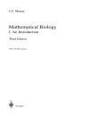 Mathematical Biology I An Introduction Third Edition