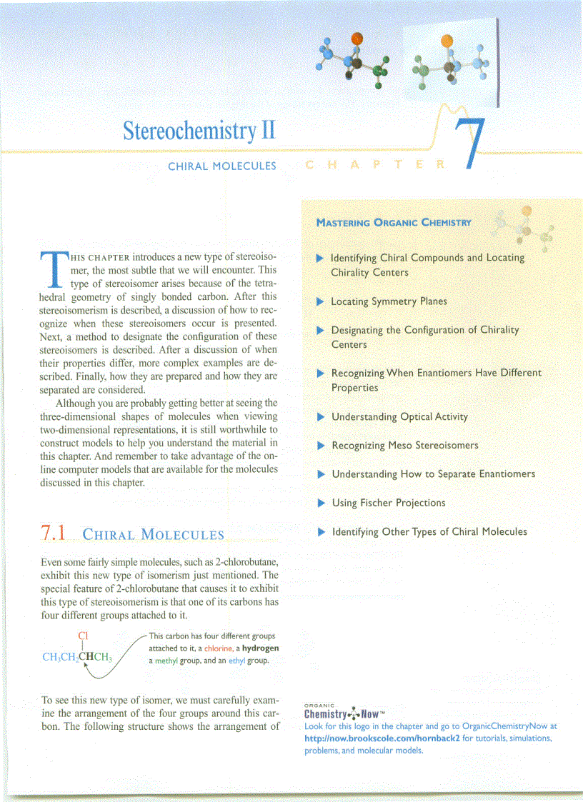 Stereochemistry II Chapter 07