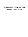 DSP for In Vehicle and Mobile Systems 1