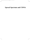 Spread Spectrum and CDMA Principles and Applications