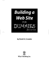 Building a Web Site for Dummies