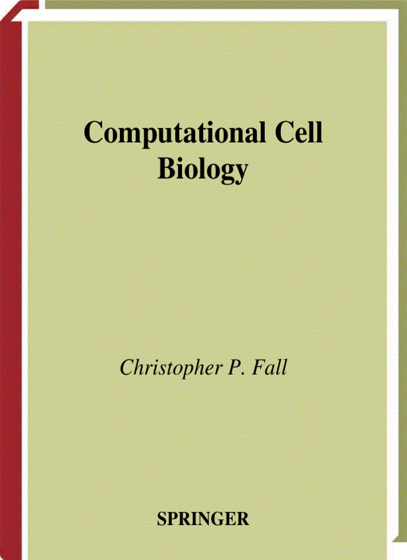 Computational Cell Biology