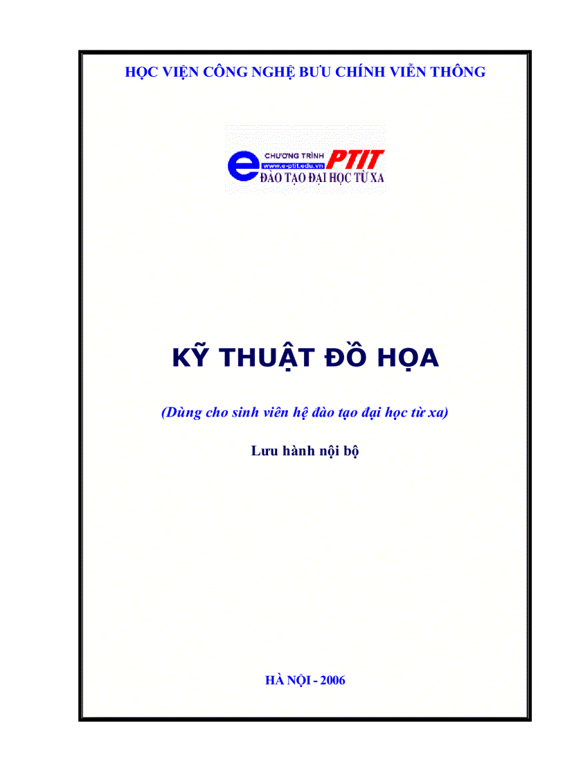 BCVT ĐTTX Kỹ thuật đồ họa