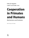 Cooperation in Primates and Humans Mechanisms and Evolution