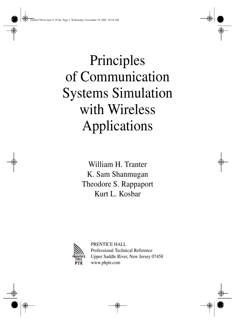 Principles of Communication Systems Simulation with Wireless Applications