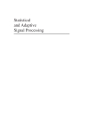 Statistical and Adaptive Signal Processing Spectral Estimation Signal Modeling Adaptive Filtering and Array Processing