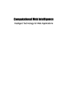 Computational Web Intelligence Intelligent Technology for Web Applications Series in Machine Perception Artifical Intelligence