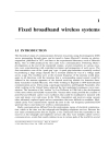 Fixed Broadband Wireless System Design