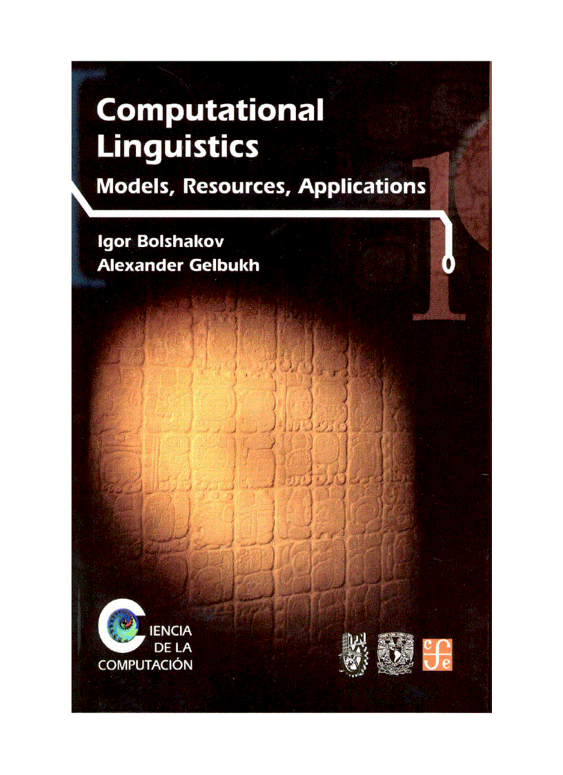 Computational Linguistis Models Resources Applications