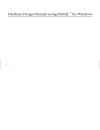 Database Design Manual using MySQL for Windows