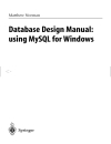 Database Design Manual using MySQL for Windows