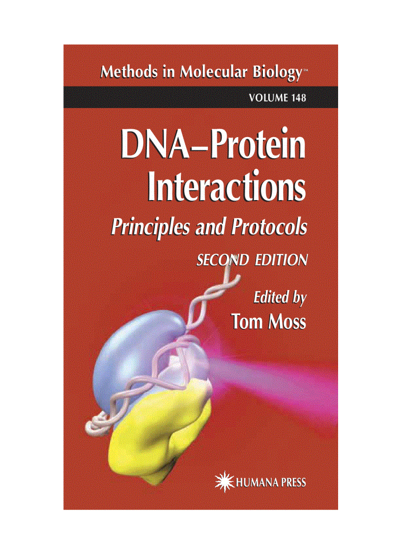 DNA Protein Interactions Principles and Protocols Second Edition