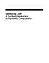 Common Lisp A Gentle Introduction to Symbolic Computation