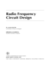 Radio Frequency Circuit Design