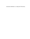 Statistical Methods In Analytical Chemistry 2d ed