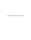 Process Dynamics and Control Modeling for Control and Prediction