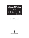 Digital Video for Dummies 3 Ed