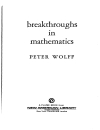 Breakthroughs in Mathematics