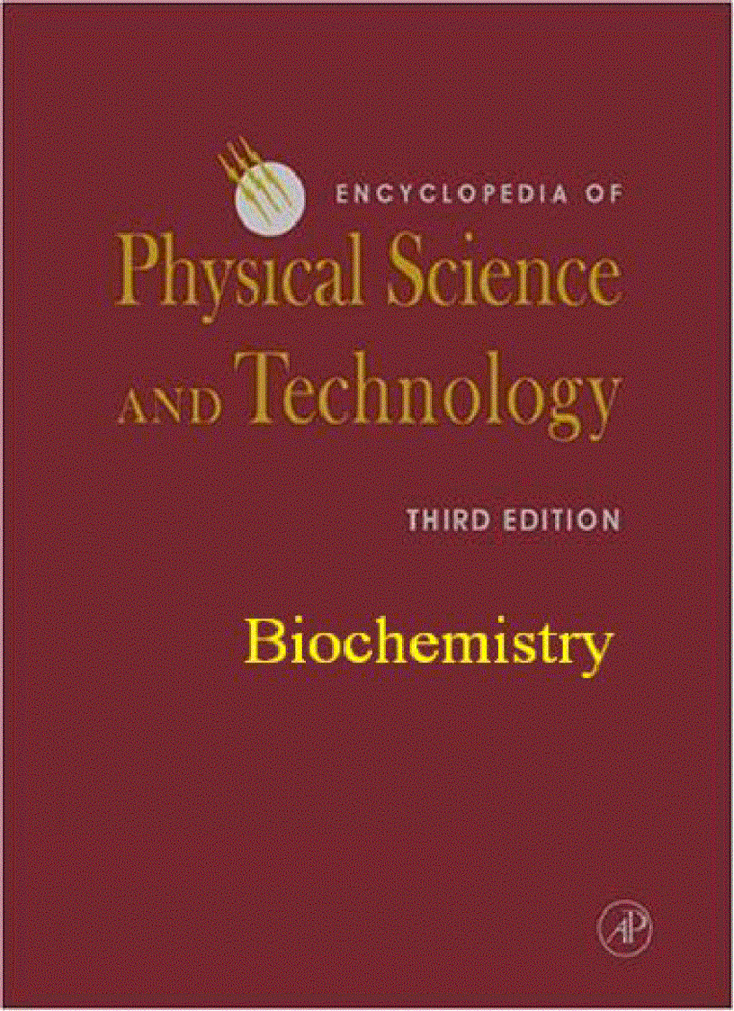 Encyclopedia of Physical Science and Technology Biochemistry 3rd Ed