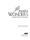 Math Wonders to Inspire Teachers and Students