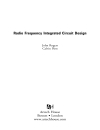 Radio Frequency Integrated Circuit Design