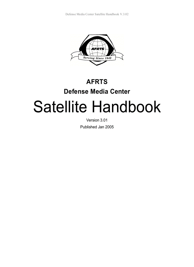 Defense Media Center Satellite Handbook V 3 02