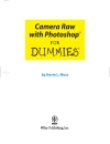 Camera Raw with Photoshop For Dummies