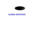 Algebra Demystified A Self Teaching Guide Demystified