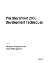 Pro SharePoint 2003 Development Techniques