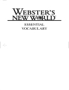 webster Essential vocabulary