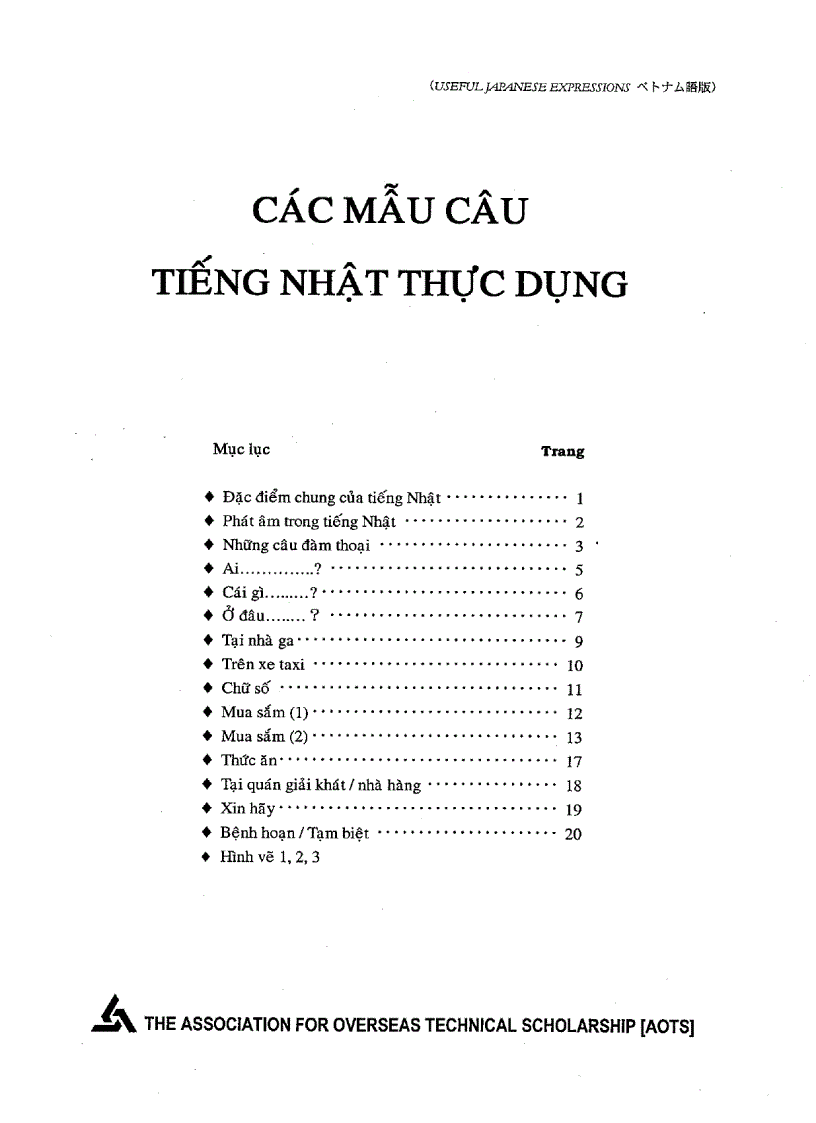 Các mẫu câu tiếng Nhật thực dụng