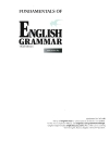 Fundamentals of English Grammar Third Edition With Anawer Key