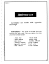 Vocabulary Builder with Antonyms Synonyms Homophones and Homographs