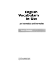 Cambridge English Vocabulary in Use Pre int Int