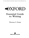 Oxford Essential Guide To Writing