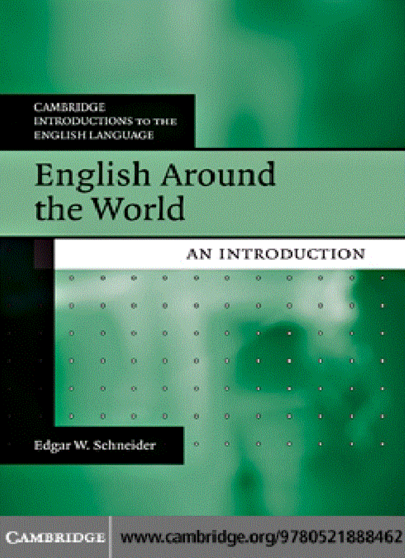 English Around the World An Introduction Cambridge 2011 Ed1