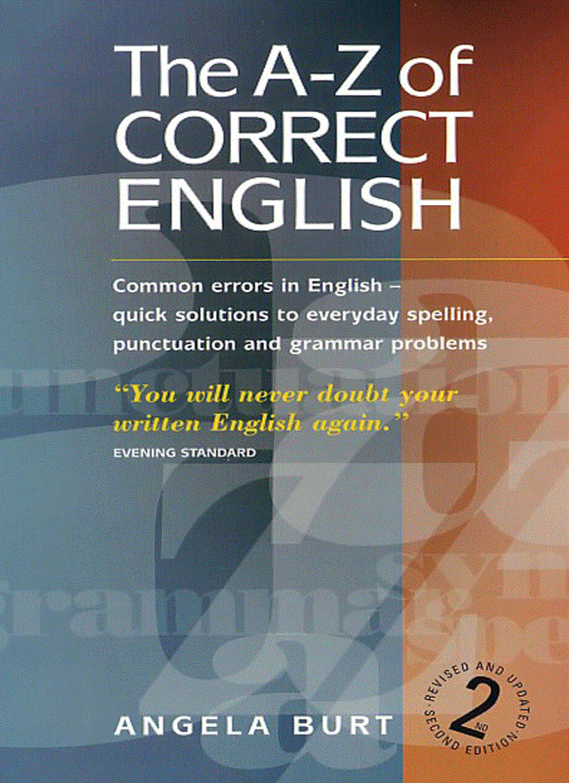 The A Z of Correct English