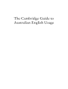 The Cambridge Guide to Australian English Usage